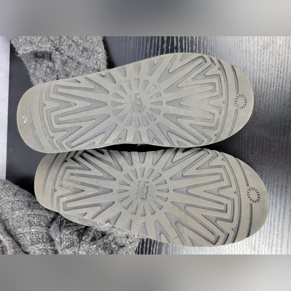 Ugg Womens Gray Australia Lattice Button Knit Tall Boots Size US 8 - Picture 12 of 16